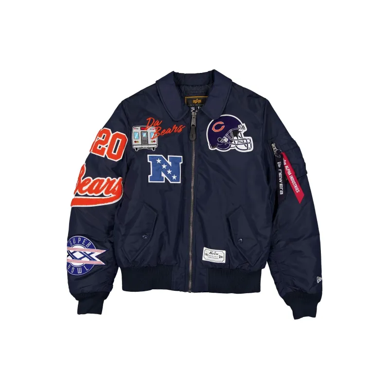 Alpha Industries x Chicago Bears MA-1 Flight Jacket made by New Era