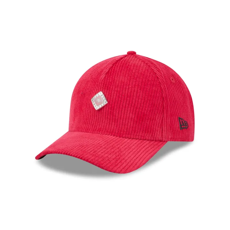 San Francisco 49ers Corduroy Glam Women's 9FORTY M-Crown A-Frame Adjustable Hat made by New Era