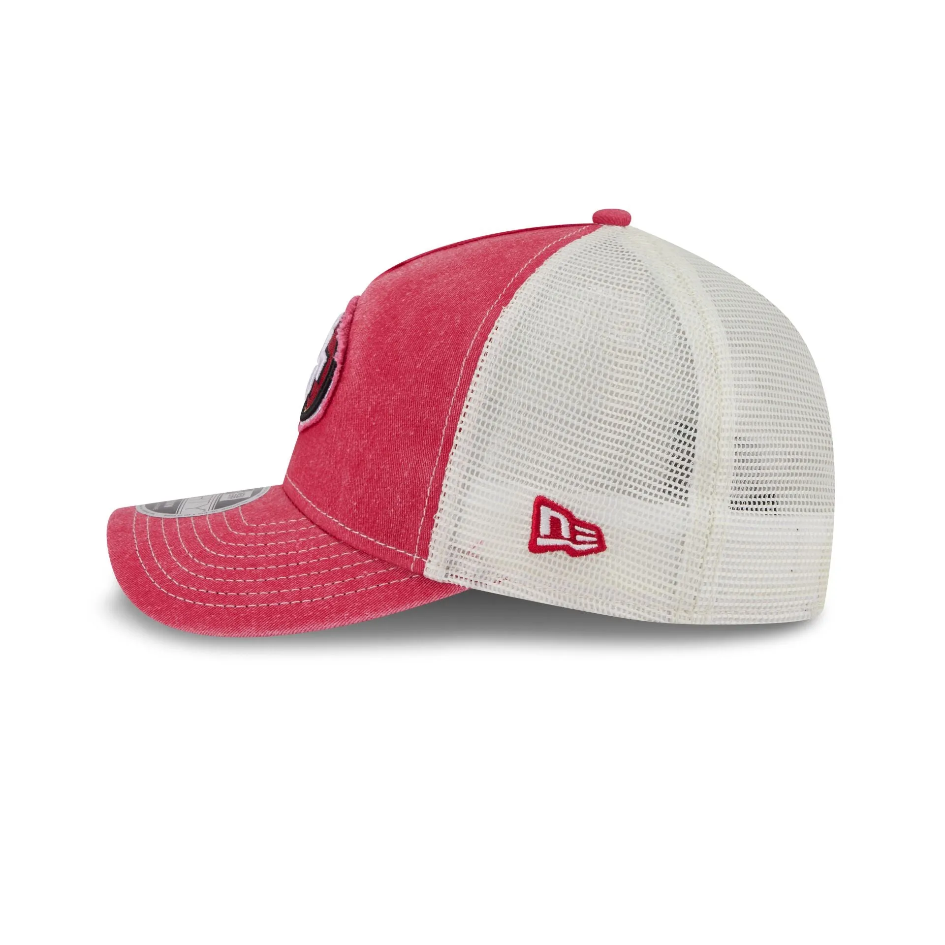 San Francisco 49ers Frayed Logo 9FORTY M-Crown A-Frame Trucker Hat sold by New Era product image thumbnail 4