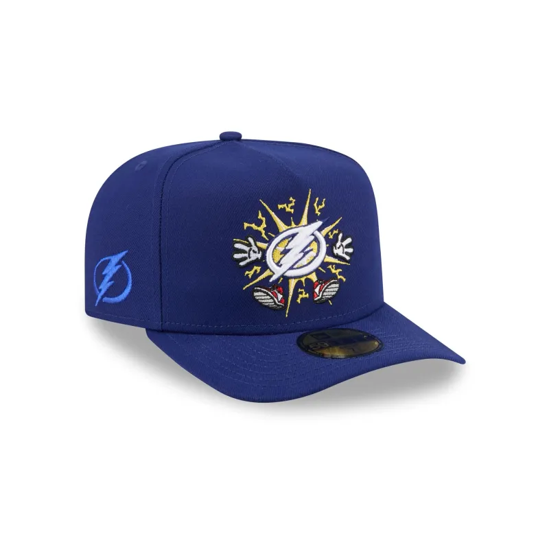Tampa Bay Lightning Cartoon 59FIFTY A-Frame Fitted Hat made by New Era
