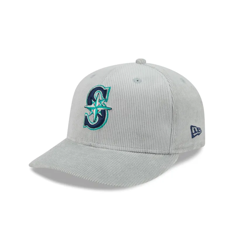 Seattle Mariners Light Gray Corduroy 59FIFTY Fitted Hat made by New Era