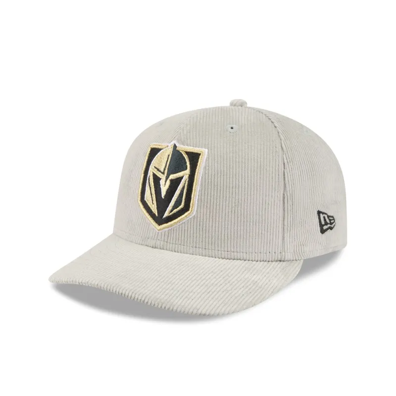 Vegas Golden Knights Light Gray Corduroy 59FIFTY Fitted Hat made by New Era