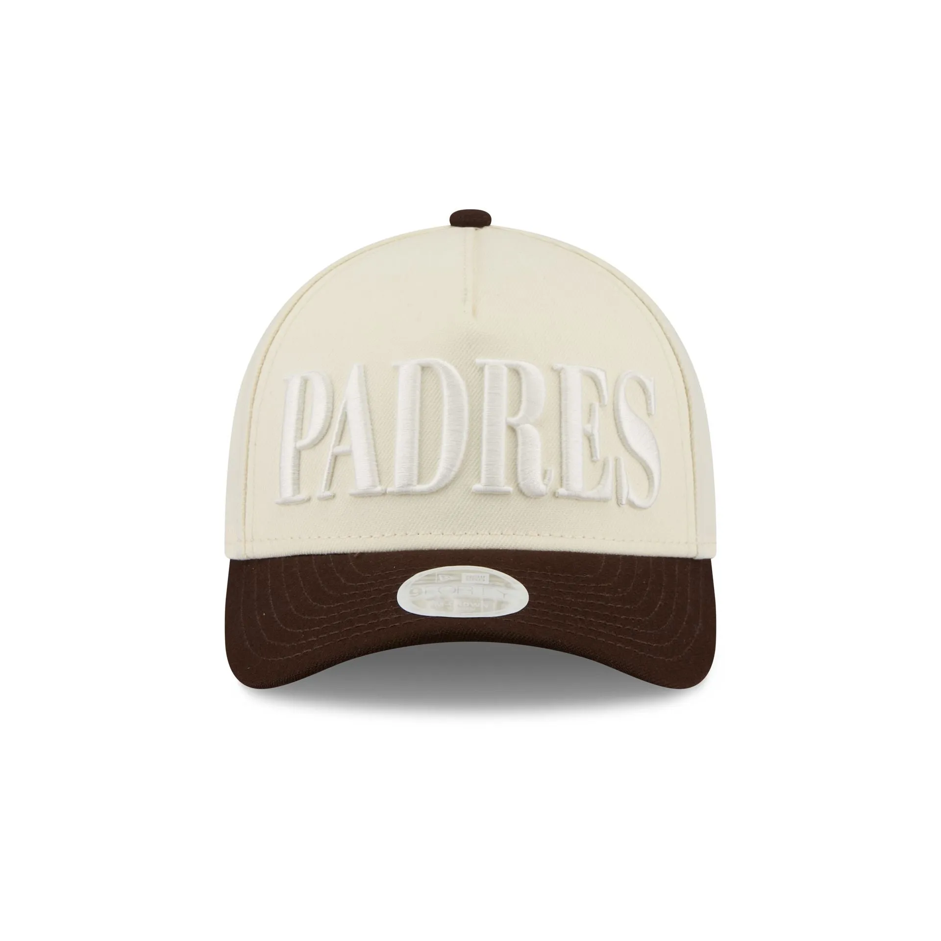 San Diego Padres Two Tone Chrome Women's 9FORTY M-Crown A-Frame Snapback Hat sold by New Era product image thumbnail 2
