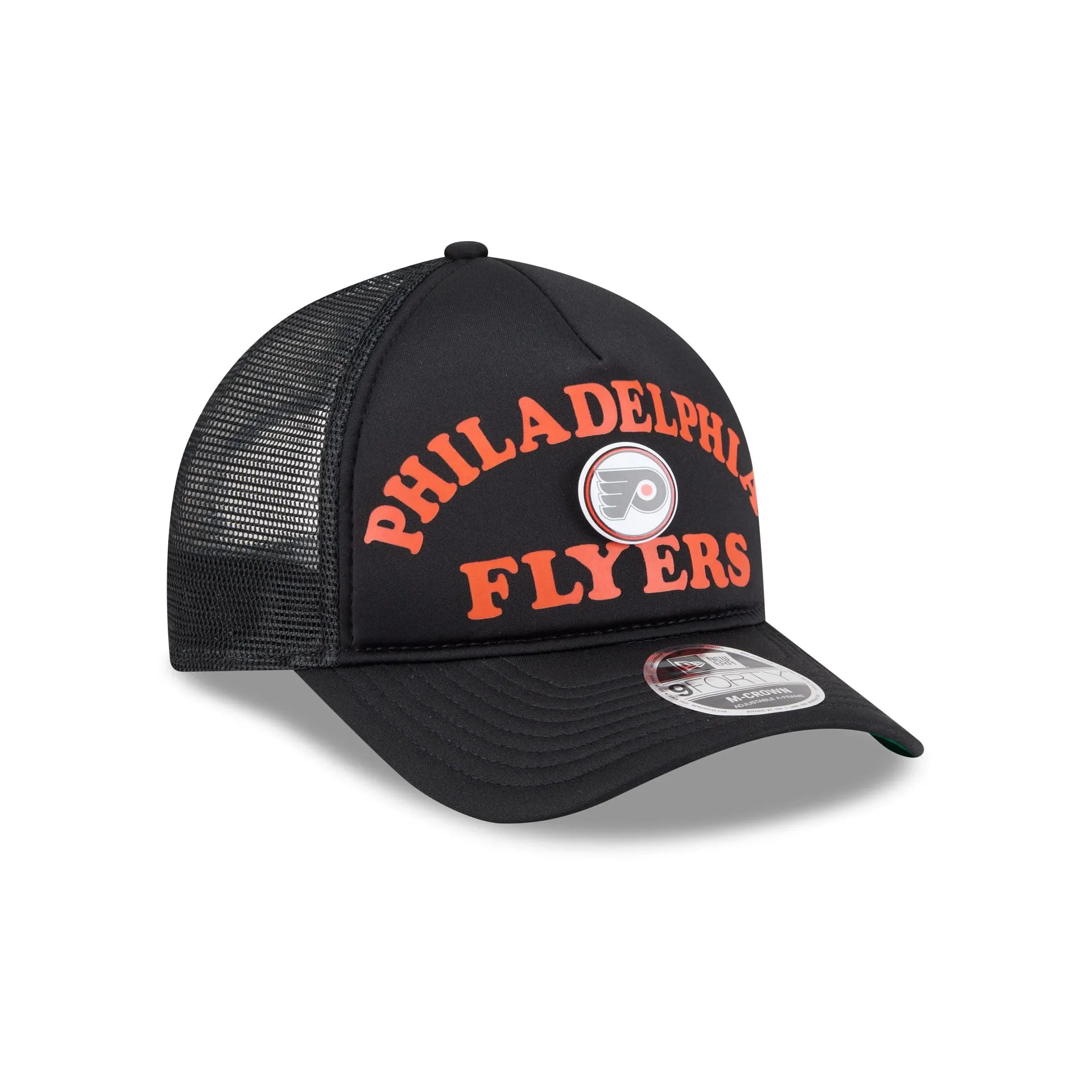 Philadelphia Flyers Button 9FORTY M-Crown A-Frame Trucker Hat sold by New Era product image thumbnail 3