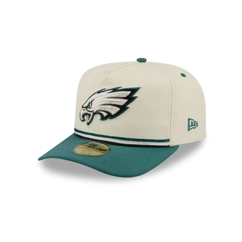 Philadelphia Eagles Vintage Stripe 59FIFTY A-Frame Fitted Hat made by New Era