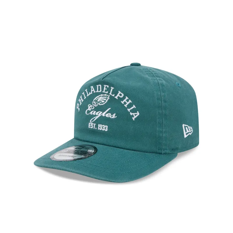 Philadelphia Eagles Arched Graphic 19TWENTY Snapback Hat made by New Era