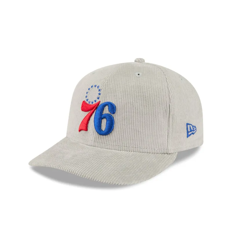 Philadelphia 76ers Light Gray Corduroy 59FIFTY Fitted Hat made by New Era