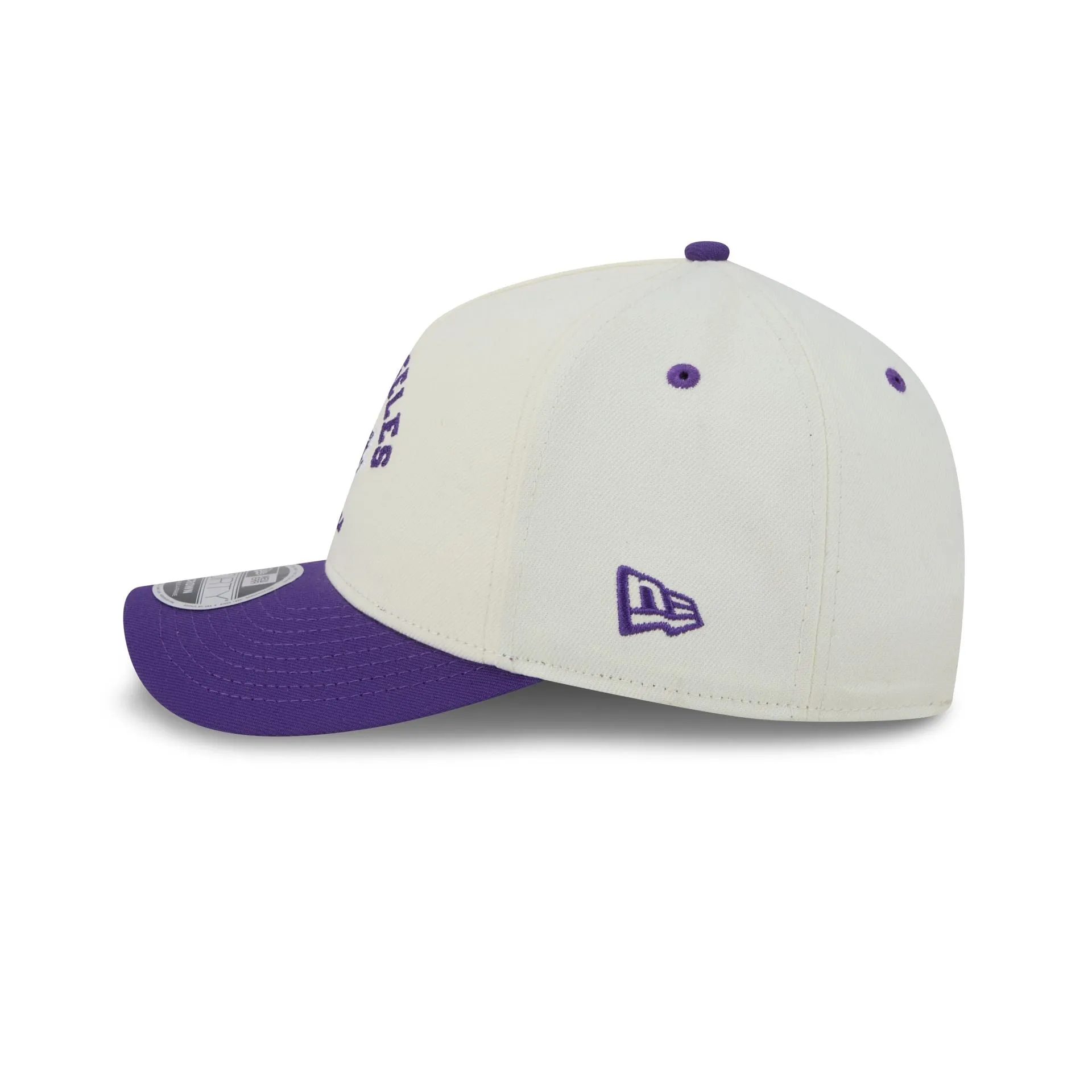 Los Angeles Lakers Arched Graphic Chrome White 9FORTY M-Crown A-Frame Snapback Hat sold by New Era product image thumbnail 4