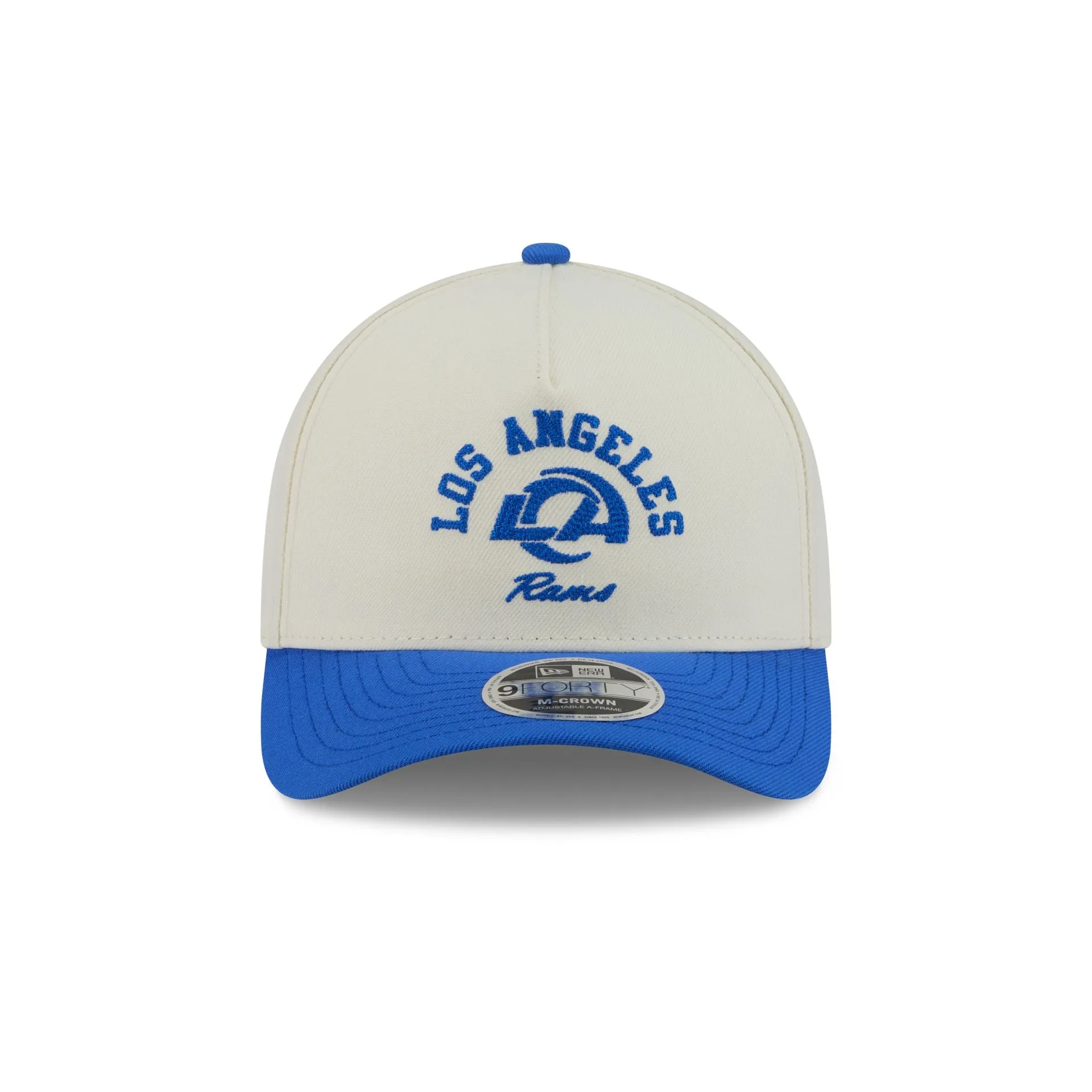 Los Angeles Rams Arched Graphic Chrome White 9FORTY M-Crown A-Frame Snapback Hat sold by New Era product image thumbnail 2