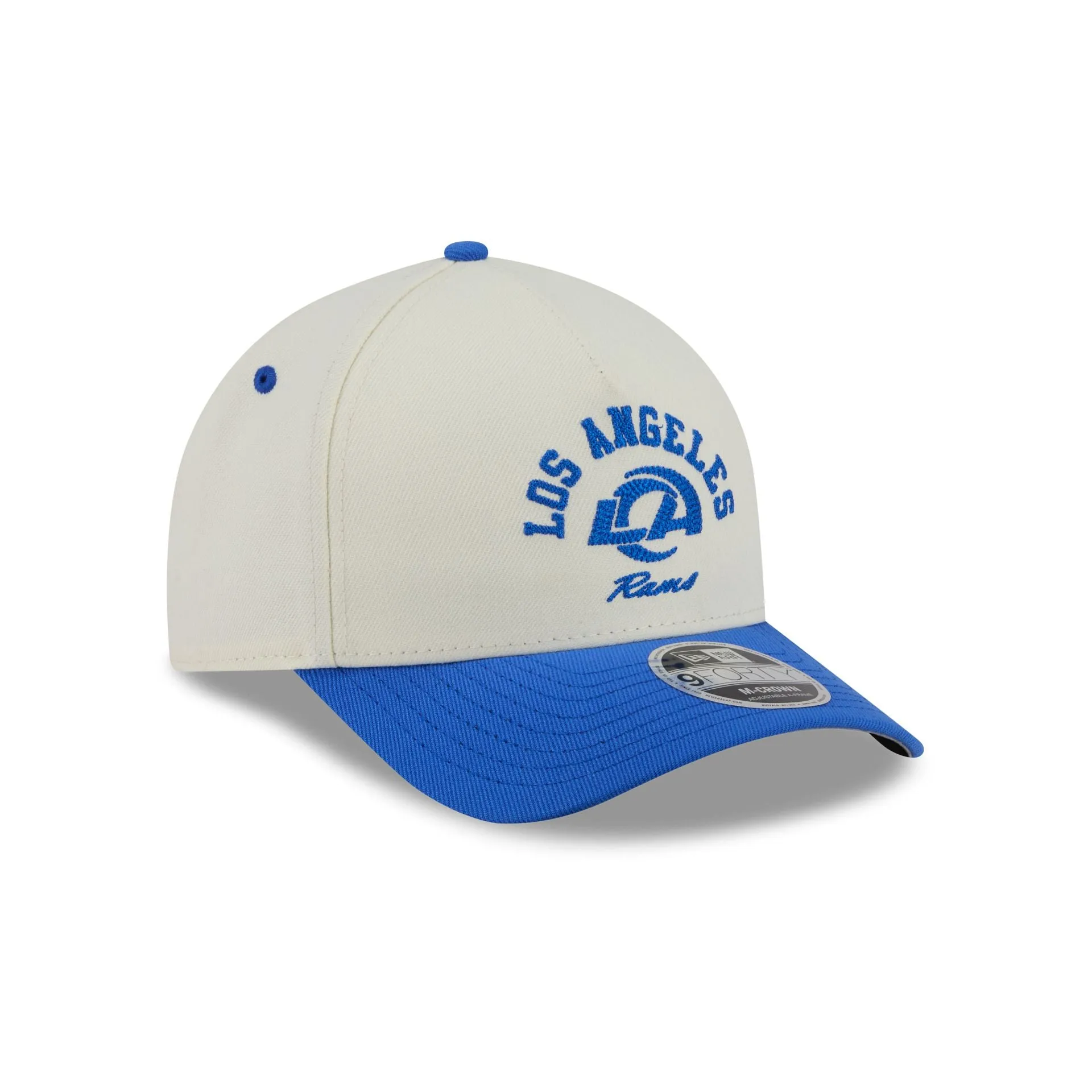 Los Angeles Rams Arched Graphic Chrome White 9FORTY M-Crown A-Frame Snapback Hat sold by New Era product image thumbnail 3