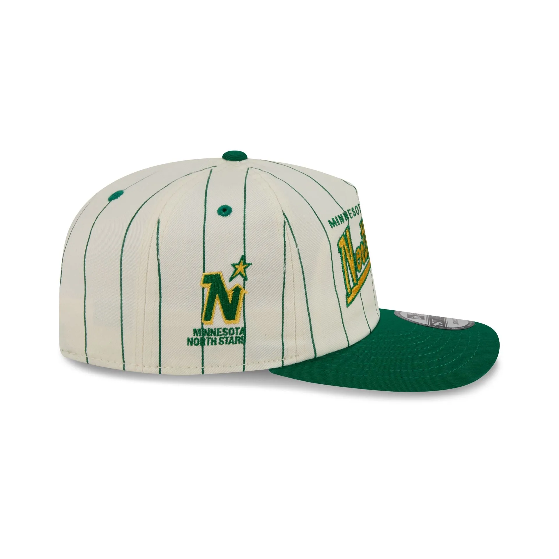 Minnesota North Stars Chrome White Pinstripe 19TWENTY Snapback Hat sold by New Era product image thumbnail 4