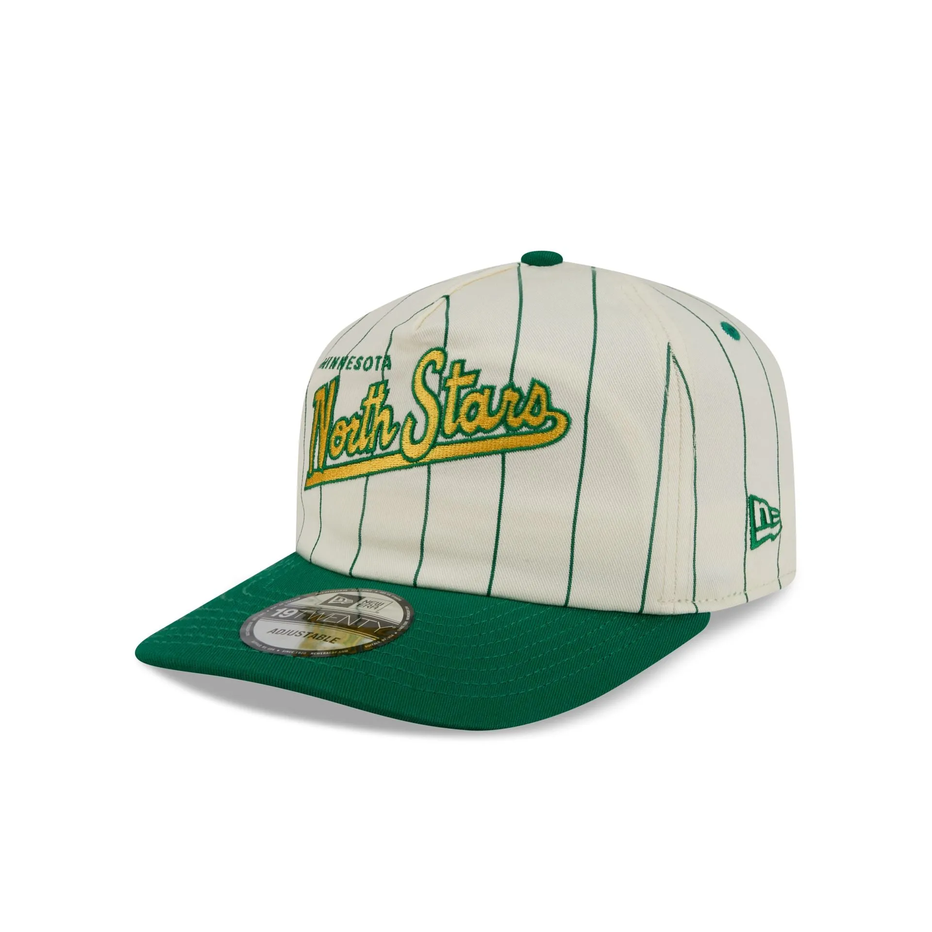 Minnesota North Stars Chrome White Pinstripe 19TWENTY Snapback Hat sold by New Era product image thumbnail 3