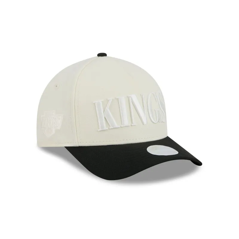 Los Angeles Kings Two Tone Chrome Women's 9FORTY M-Crown A-Frame Snapback Hat made by New Era