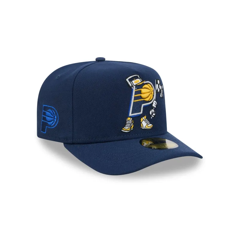 Indiana Pacers Cartoon 59FIFTY A-Frame Fitted Hat made by New Era
