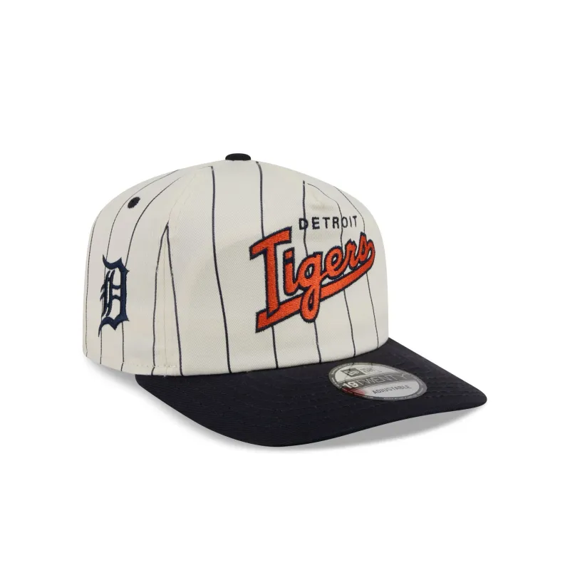 Detroit Tigers Chrome White Pinstripe 19TWENTY Snapback Hat made by New Era