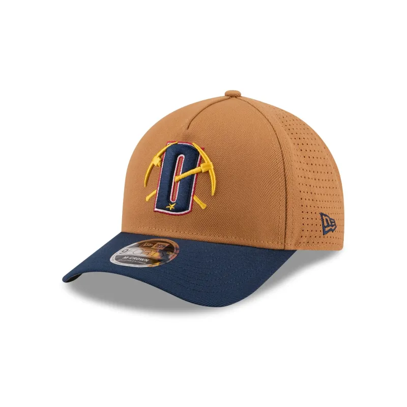 Denver Nuggets Deceptor Bronze 9FORTY M-Crown A-Frame Snapback Hat made by New Era