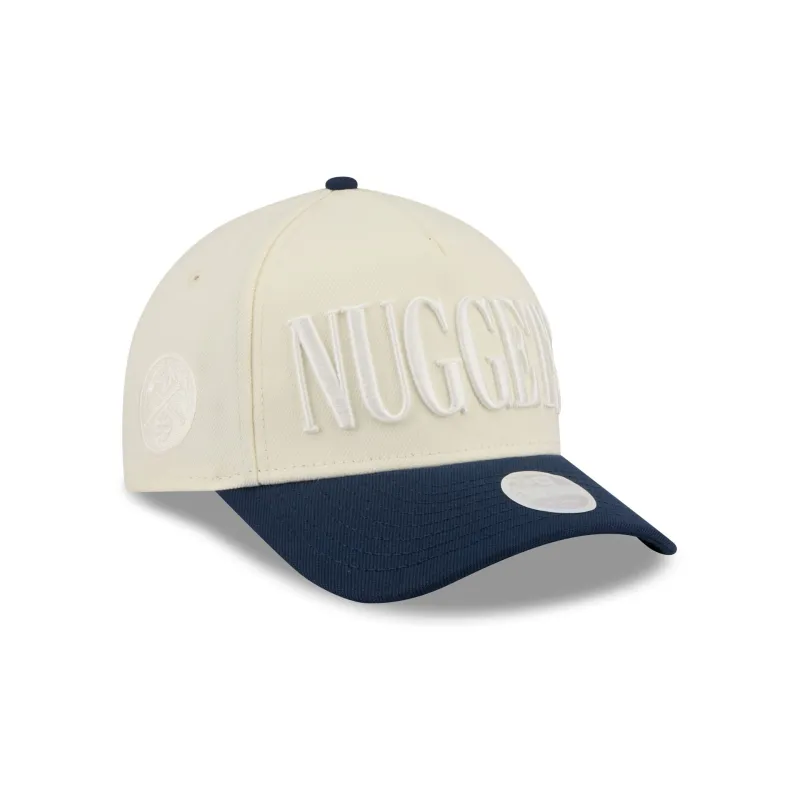 Denver Nuggets Two Tone Chrome Women's 9FORTY M-Crown A-Frame Snapback Hat made by New Era