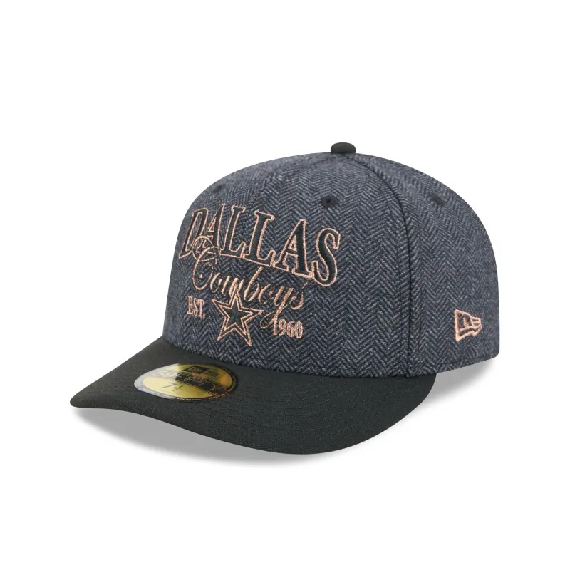 Dallas Cowboys Black Faux Wool 59FIFTY Fitted Hat made by New Era