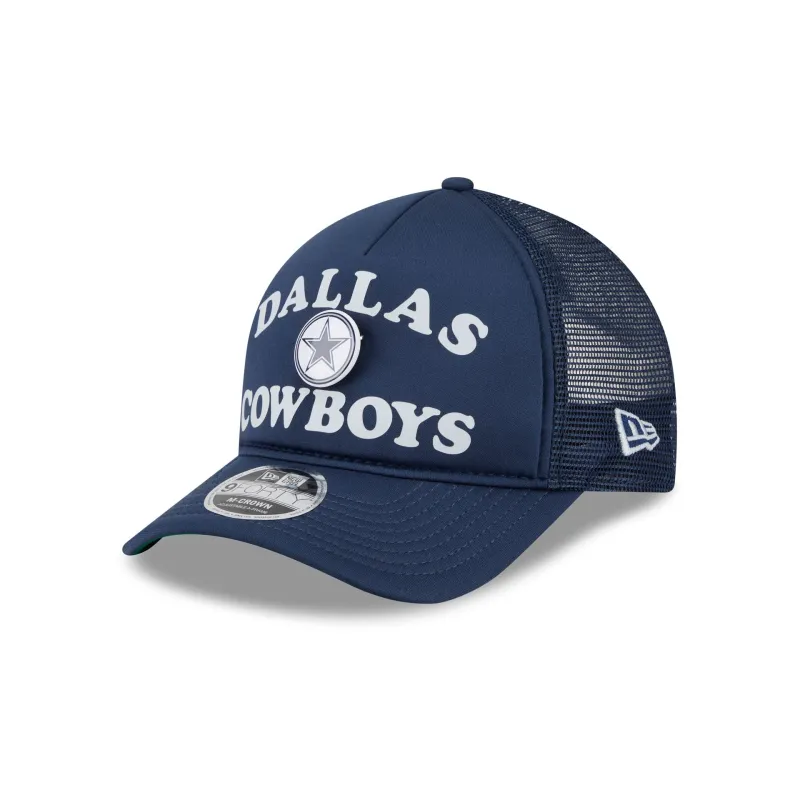Dallas Cowboys Button 9FORTY M-Crown A-Frame Trucker Hat made by New Era