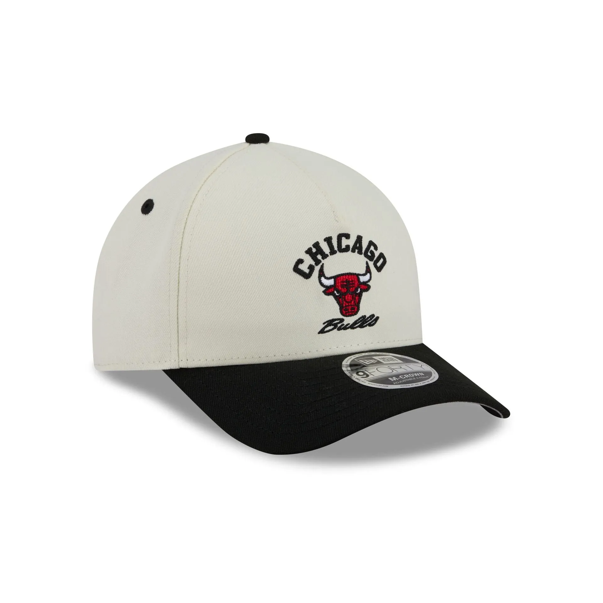 Chicago Bulls Arched Graphic Chrome White 9FORTY M-Crown A-Frame Snapback Hat sold by New Era product image thumbnail 3