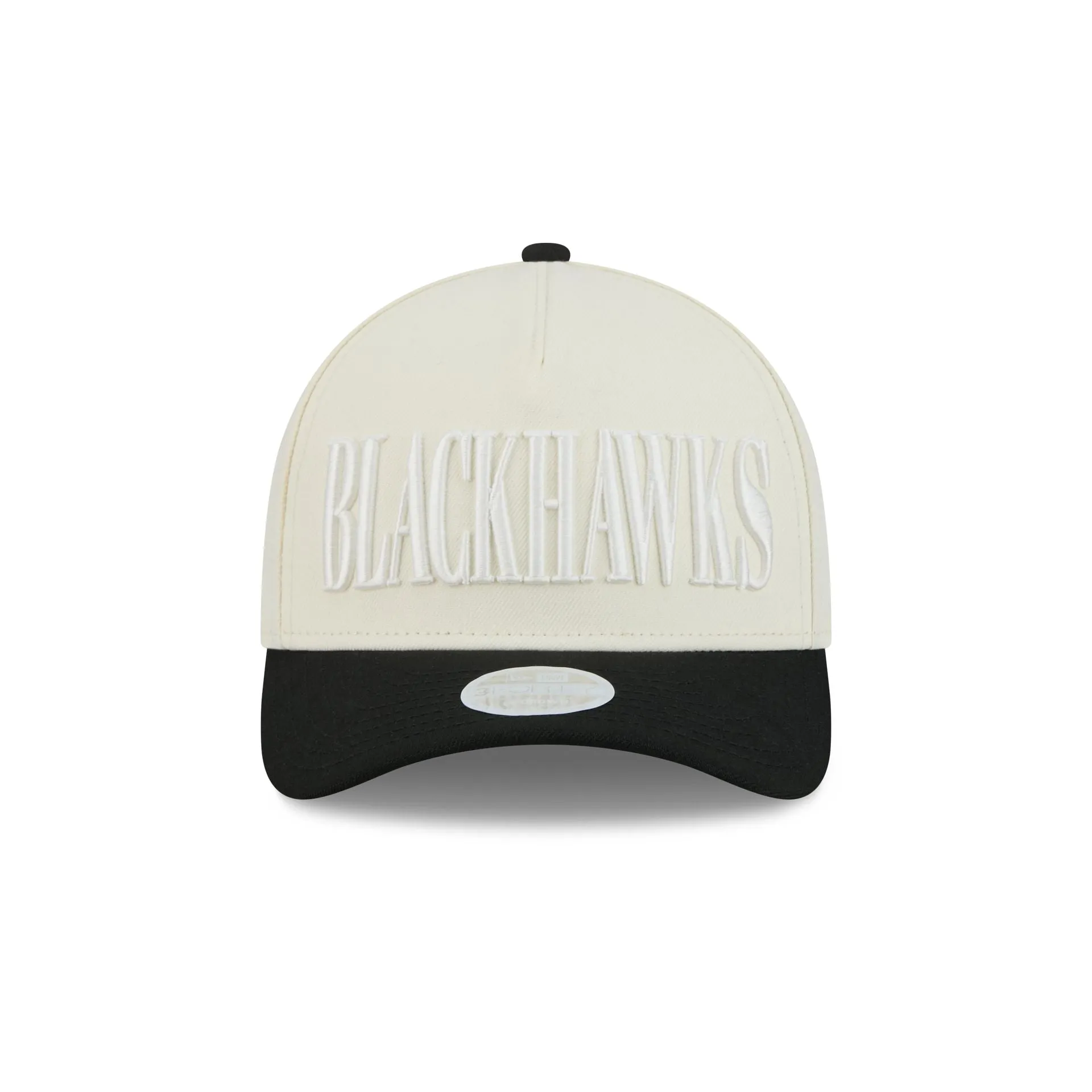 Chicago Blackhawks Two Tone Chrome Women's 9FORTY M-Crown A-Frame Snapback Hat sold by New Era product image thumbnail 2