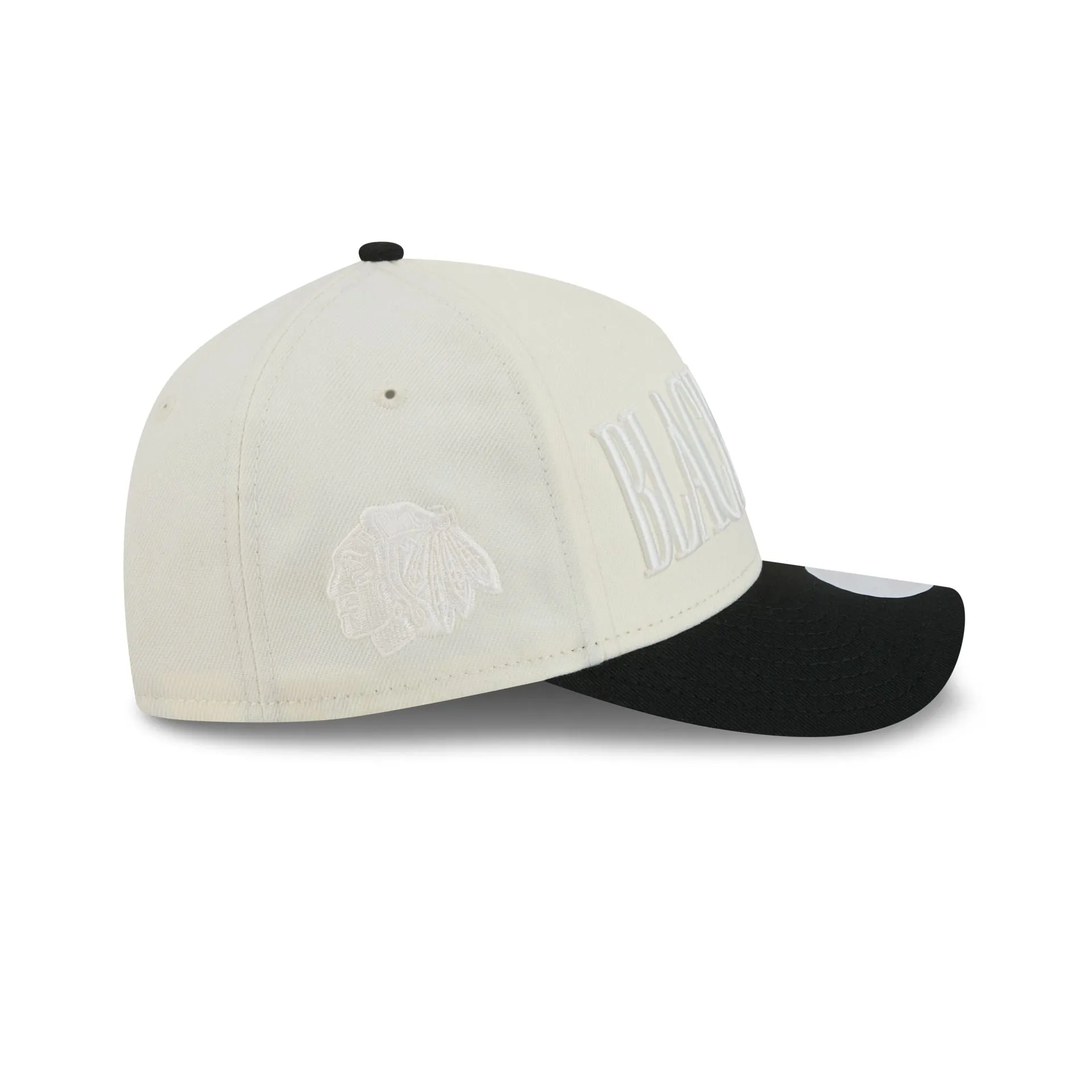 Chicago Blackhawks Two Tone Chrome Women's 9FORTY M-Crown A-Frame Snapback Hat sold by New Era product image thumbnail 4