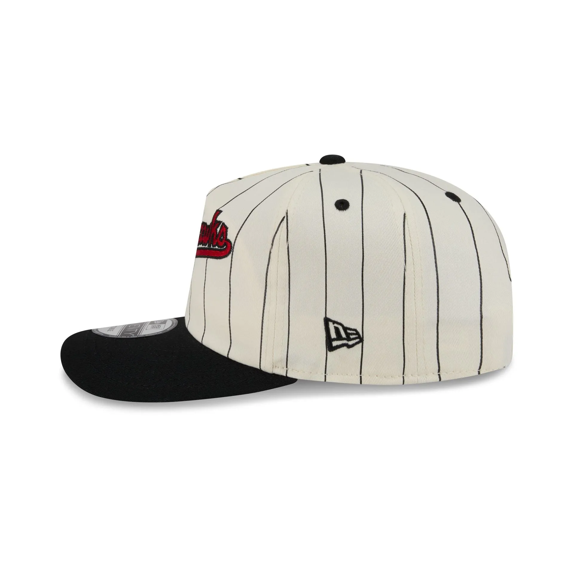 Chicago Blackhawks Chrome White Pinstripe 19TWENTY Snapback Hat sold by New Era product image thumbnail 5