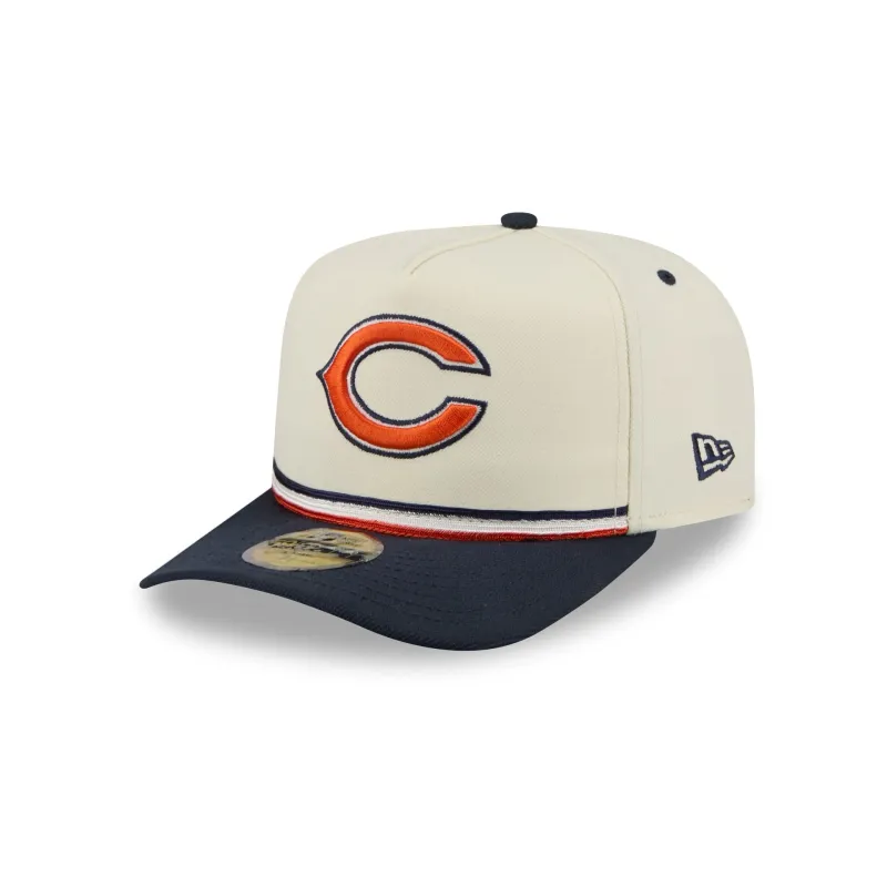 Chicago Bears Vintage Stripe 59FIFTY A-Frame Fitted Hat made by New Era