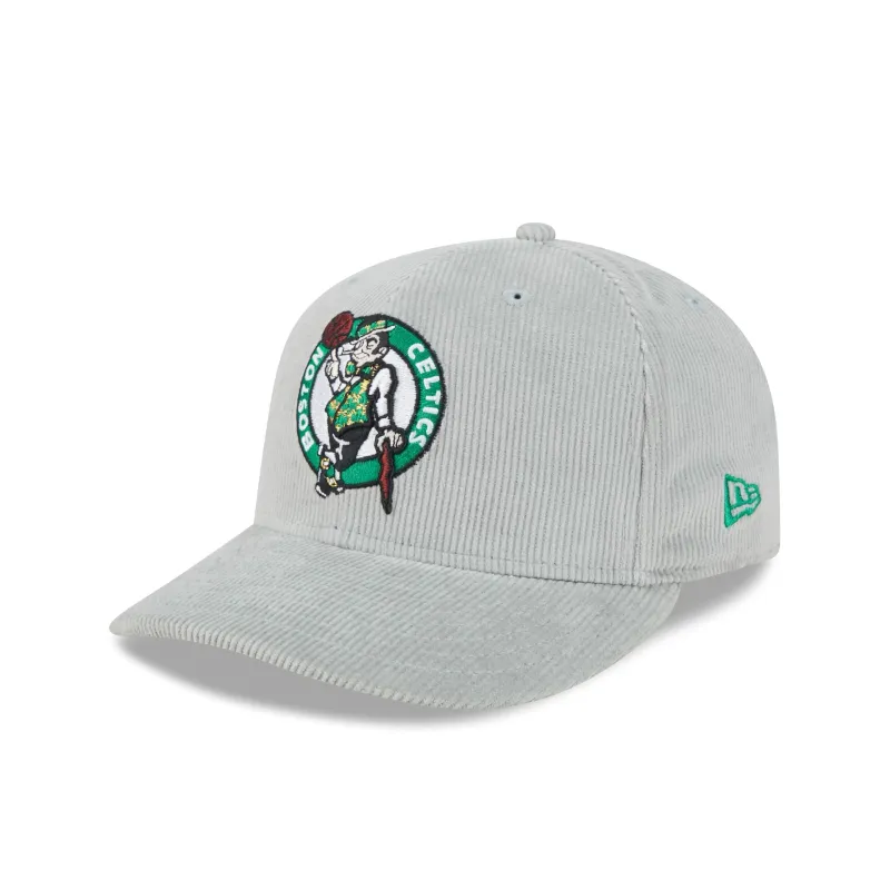 Boston Celtics Light Gray Corduroy 59FIFTY Fitted Hat made by New Era