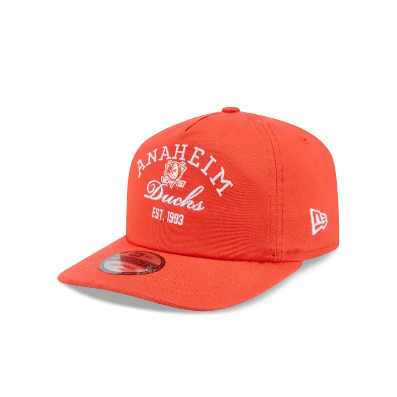Anaheim Ducks Arched Graphic 19TWENTY Snapback Hat made by New Era