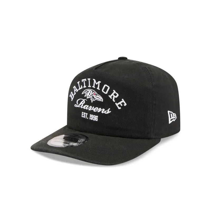 Baltimore Ravens Arched Graphic 19TWENTY Snapback Hat made by New Era