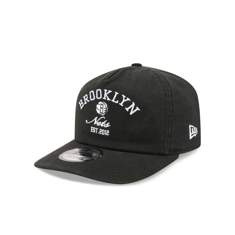 Brooklyn Nets Arched Graphic 19TWENTY Snapback Hat made by New Era