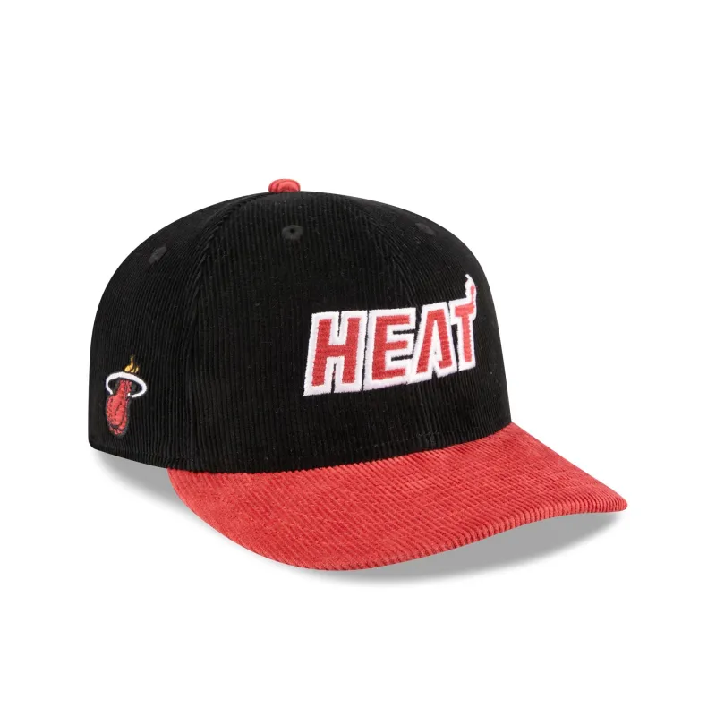 Miami Heat Two Tone Corduroy 9FIFTY Snapback Hat made by New Era
