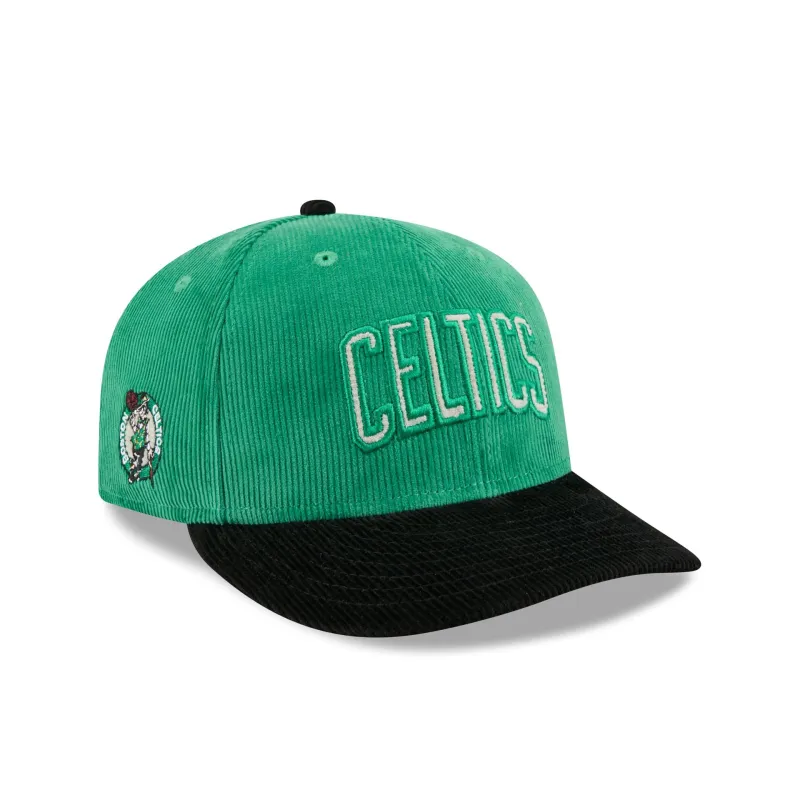 Boston Celtics Two Tone Corduroy 9FIFTY Snapback Hat made by New Era