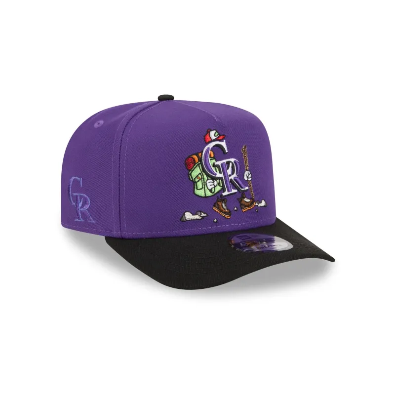Colorado Rockies Cartoon 9FIFTY A-Frame Snapback Hat made by New Era