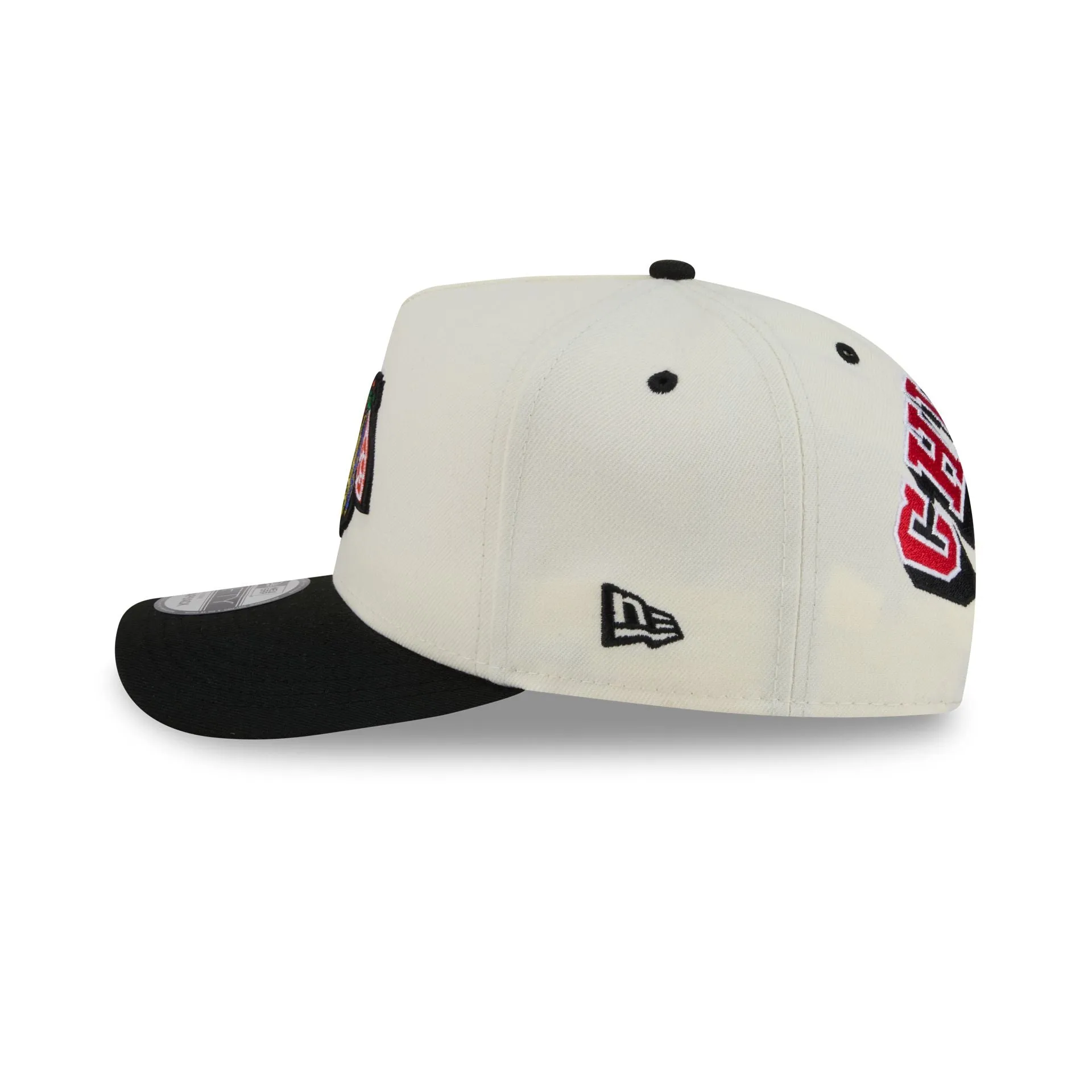 Chicago Blackhawks Statement Back Chrome White 9FIFTY A-Frame Snapback Hat sold by New Era product image thumbnail 4