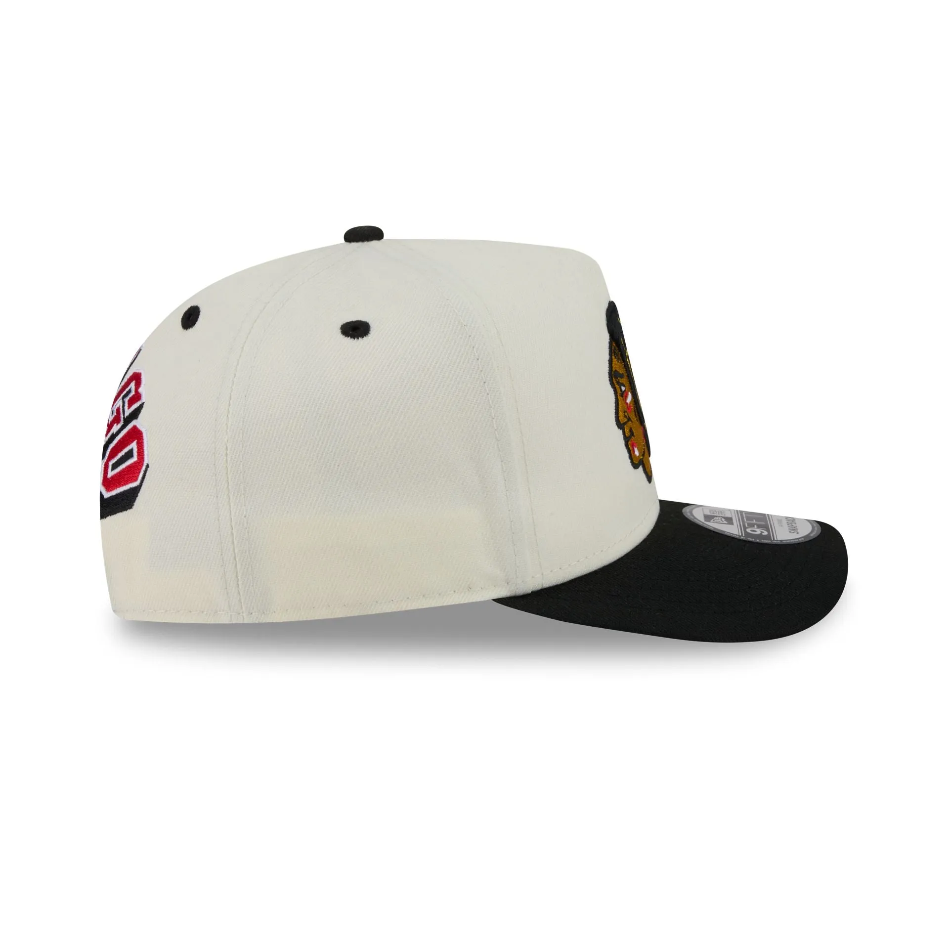 Chicago Blackhawks Statement Back Chrome White 9FIFTY A-Frame Snapback Hat sold by New Era product image thumbnail 5