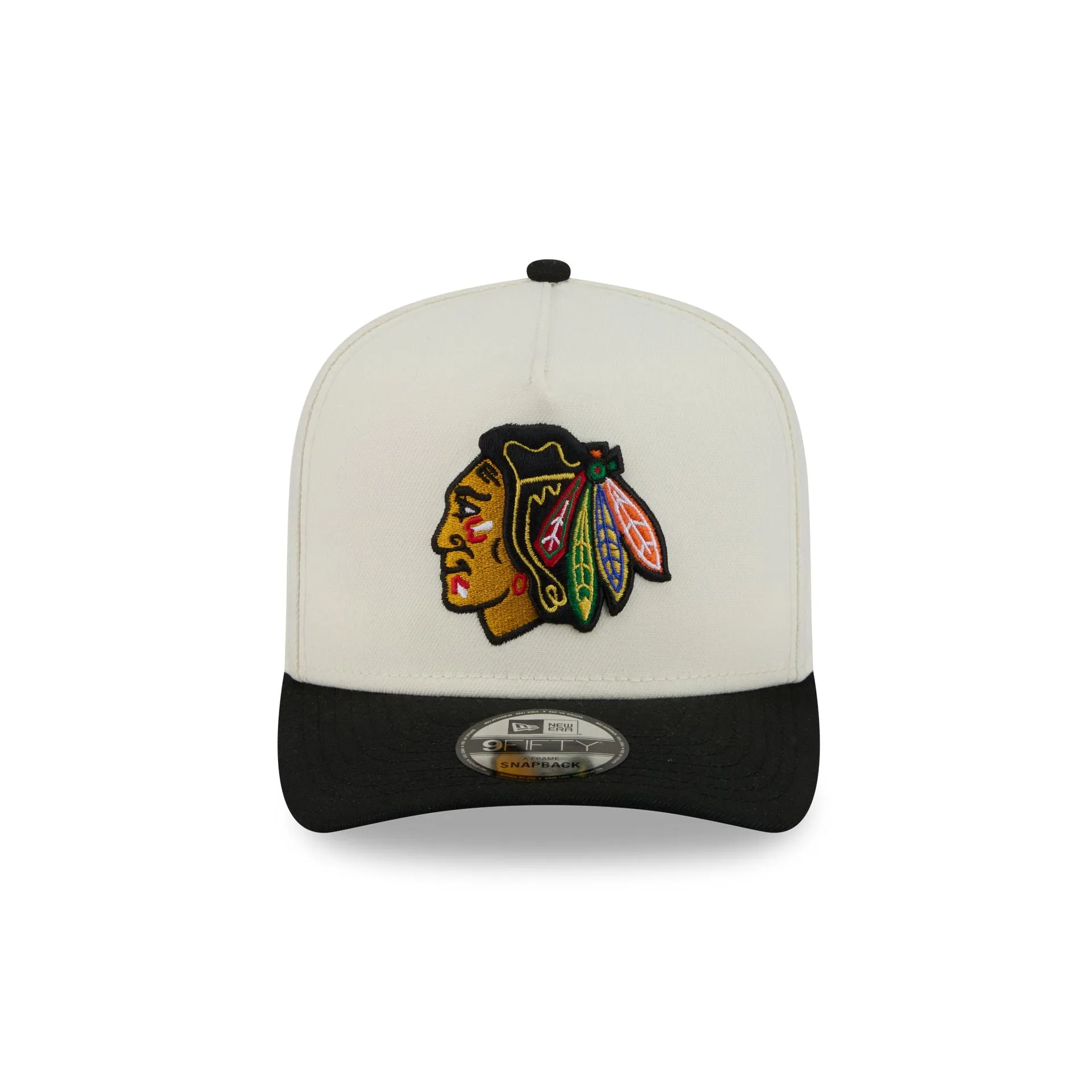 Chicago Blackhawks Statement Back Chrome White 9FIFTY A-Frame Snapback Hat sold by New Era product image thumbnail 2