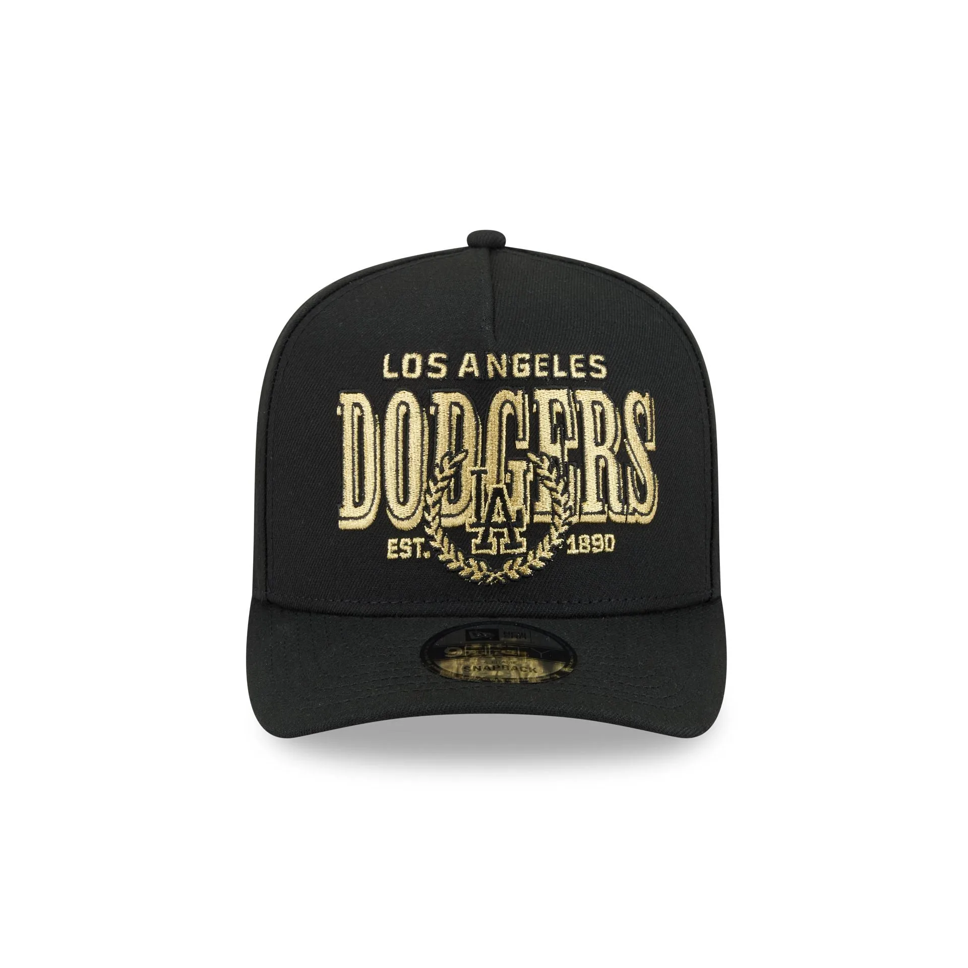Los Angeles Dodgers Gold Laurel Black 9FIFTY A-Frame Snapback Hat sold by New Era product image thumbnail 2