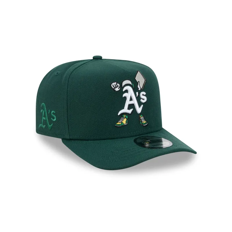 Athletics Cartoon 9FIFTY A-Frame Snapback Hat made by New Era