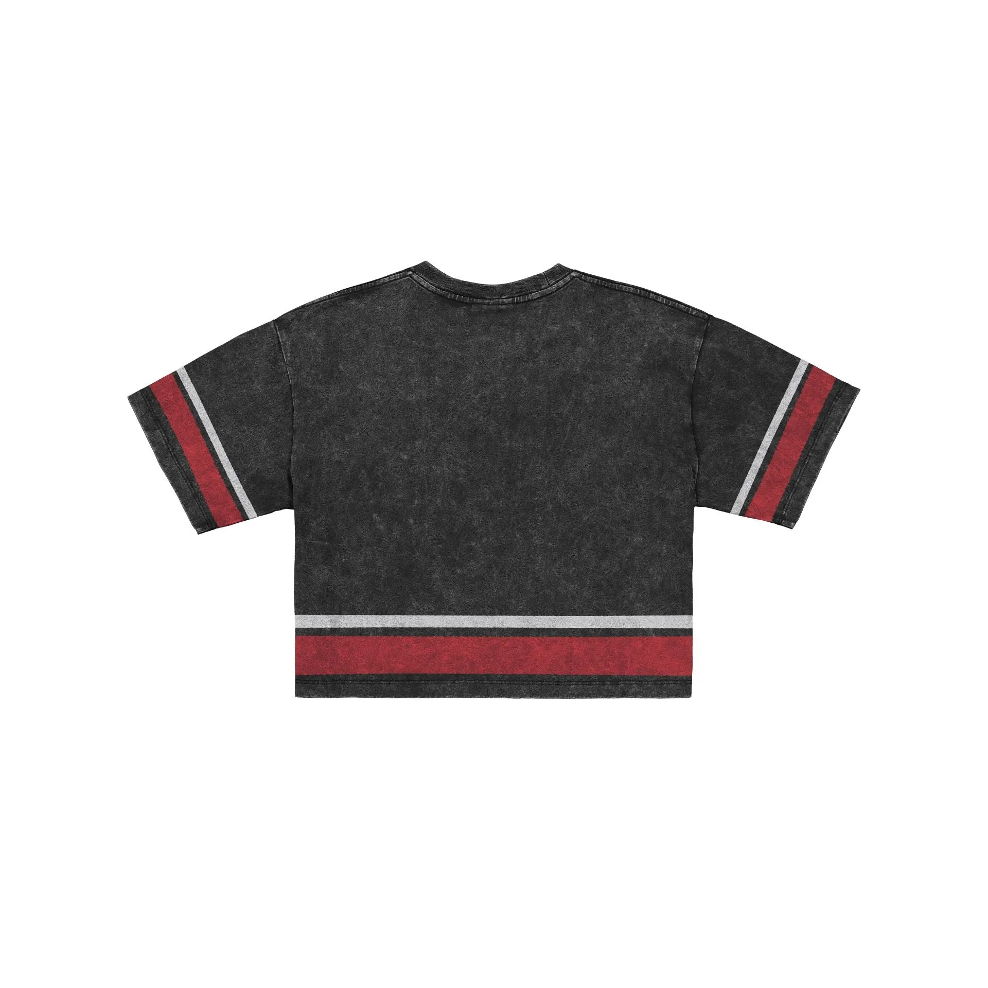 Chicago Bulls Women's Vintage Stripe Cropped T-Shirt sold by New Era product image thumbnail 2
