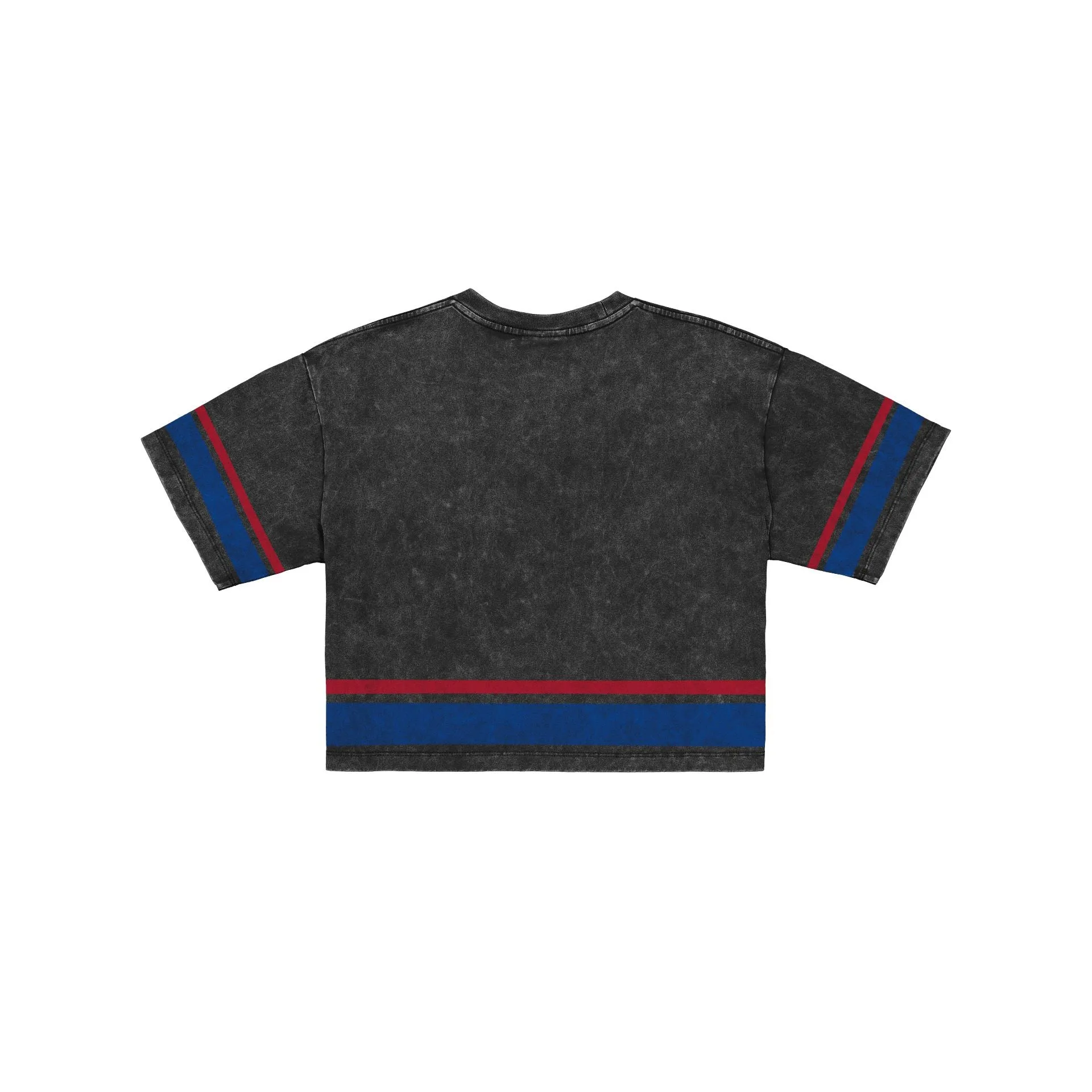 Chicago Cubs Women's Vintage Stripe Cropped T-Shirt sold by New Era product image thumbnail 2