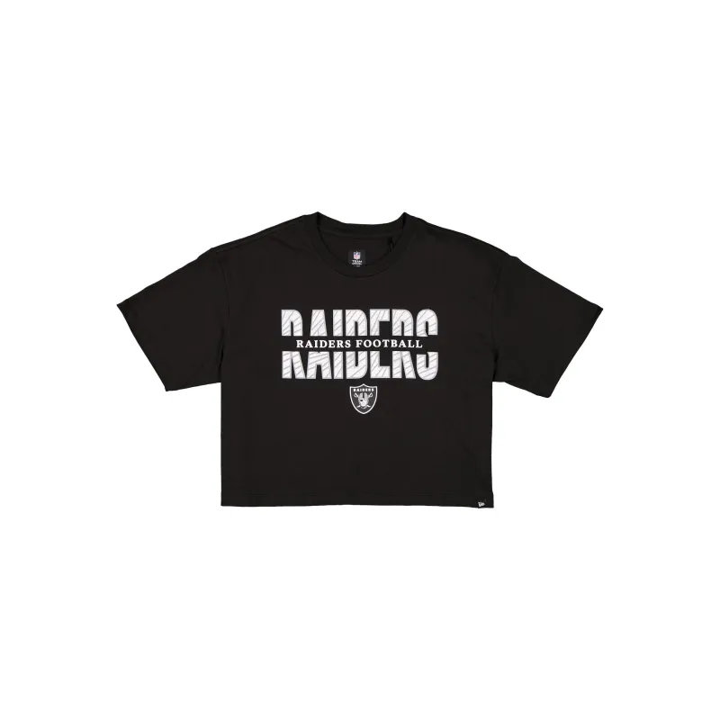 Las Vegas Raiders Women's Cropped Split T-Shirt made by New Era