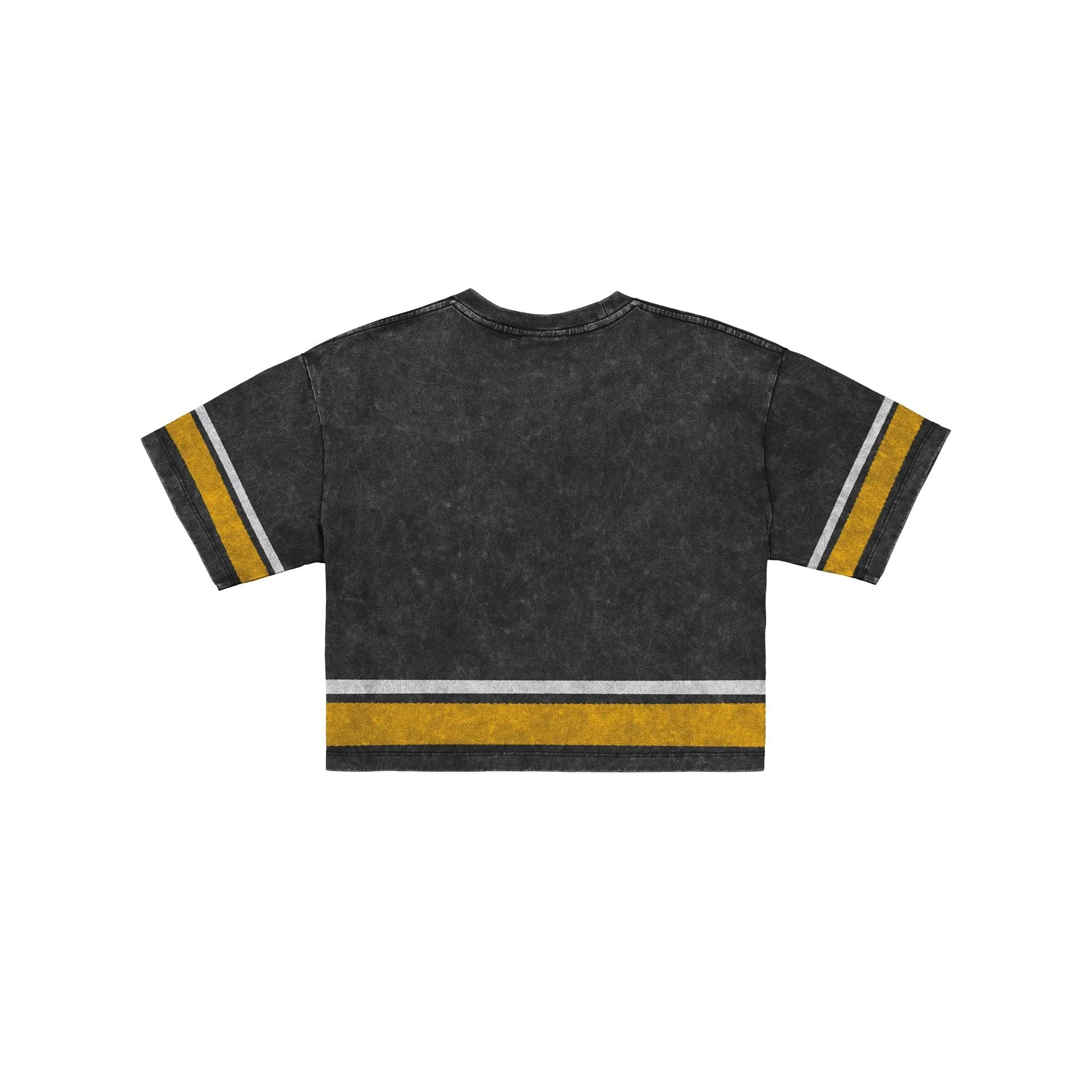 Pittsburgh Steelers Women's Vintage Stripe Cropped T-Shirt sold by New Era product image thumbnail 2