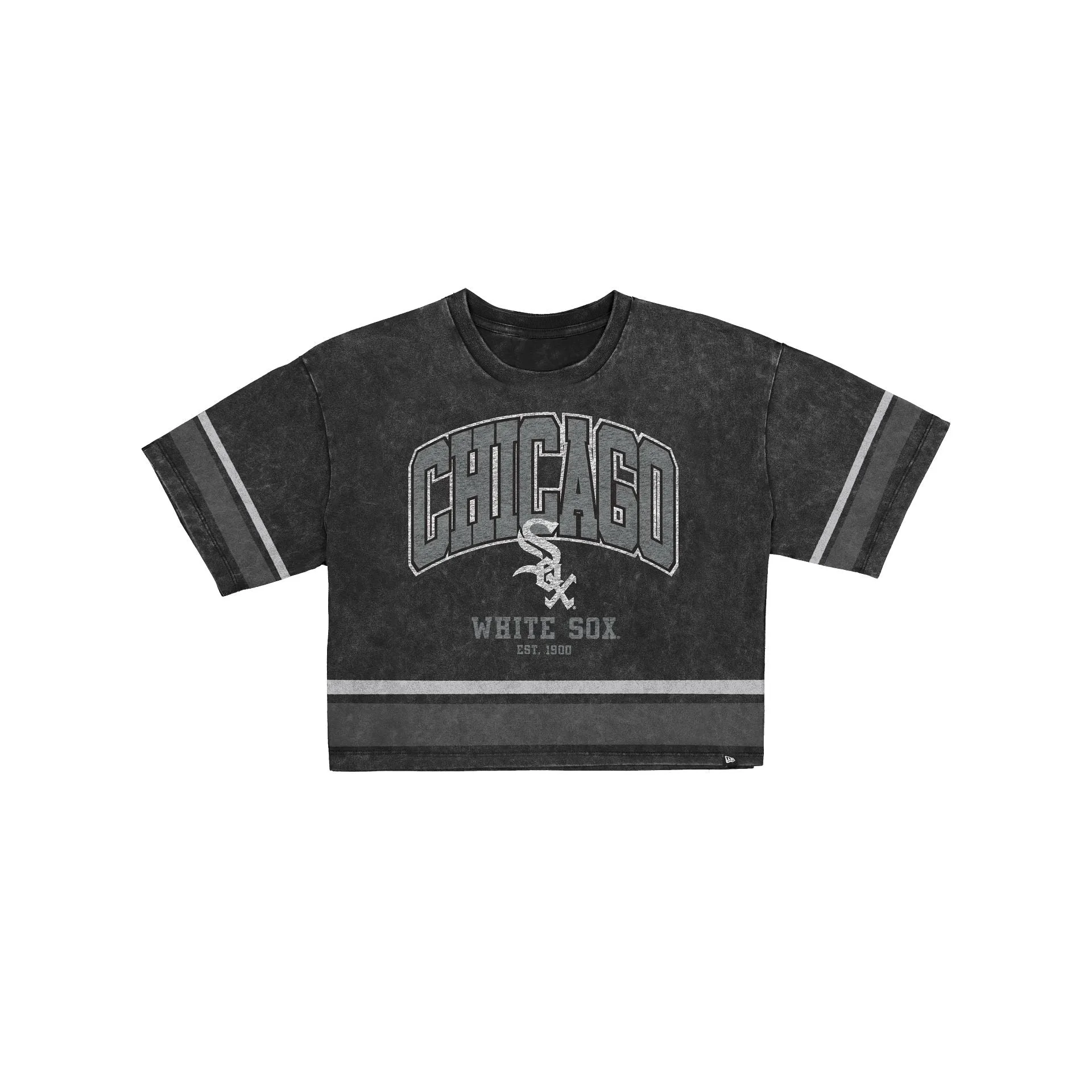 Chicago White Sox Women's Vintage Stripe Cropped T-Shirt sold by New Era