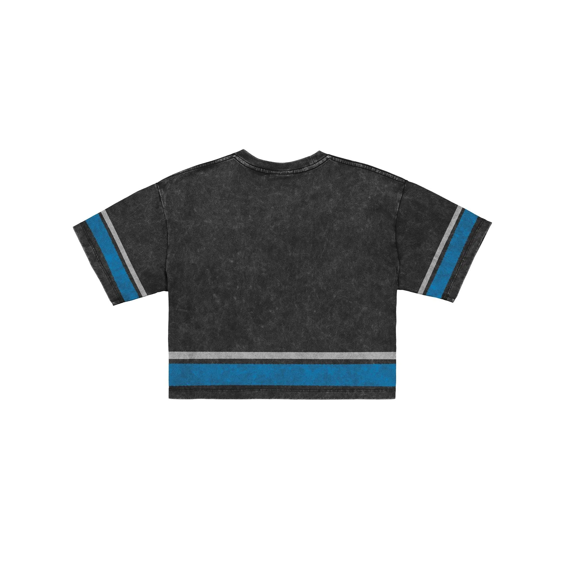Detroit Lions Women's Vintage Stripe Cropped T-Shirt sold by New Era product image thumbnail 2