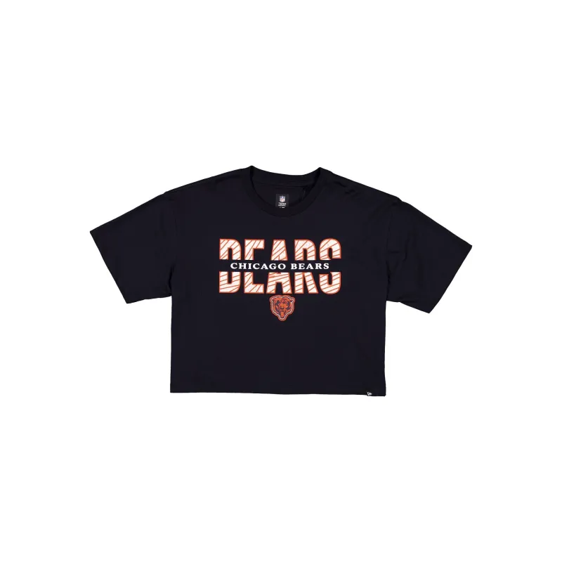Chicago Bears Women's Cropped Split T-Shirt made by New Era