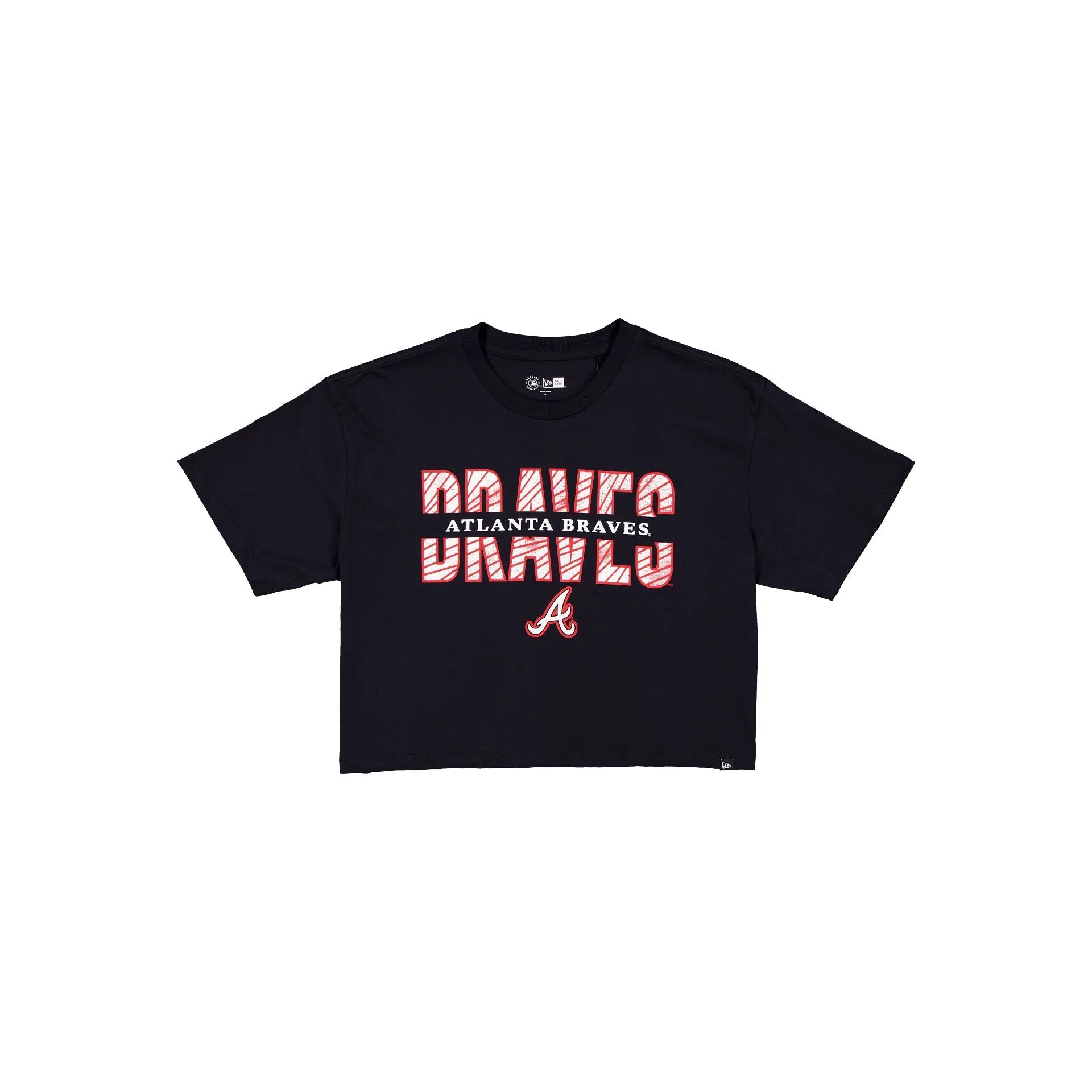 Atlanta Braves Women's Cropped Split T-Shirt sold by New Era