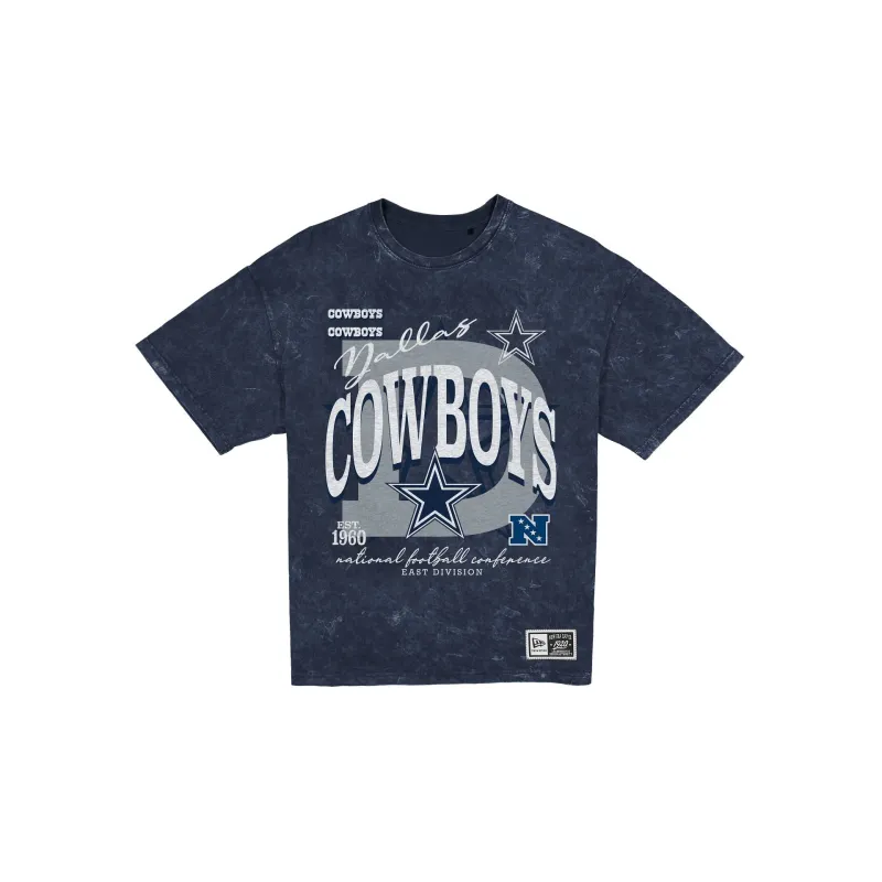 Dallas Cowboys Women's Throwback Oversized Washed T-Shirt made by New Era