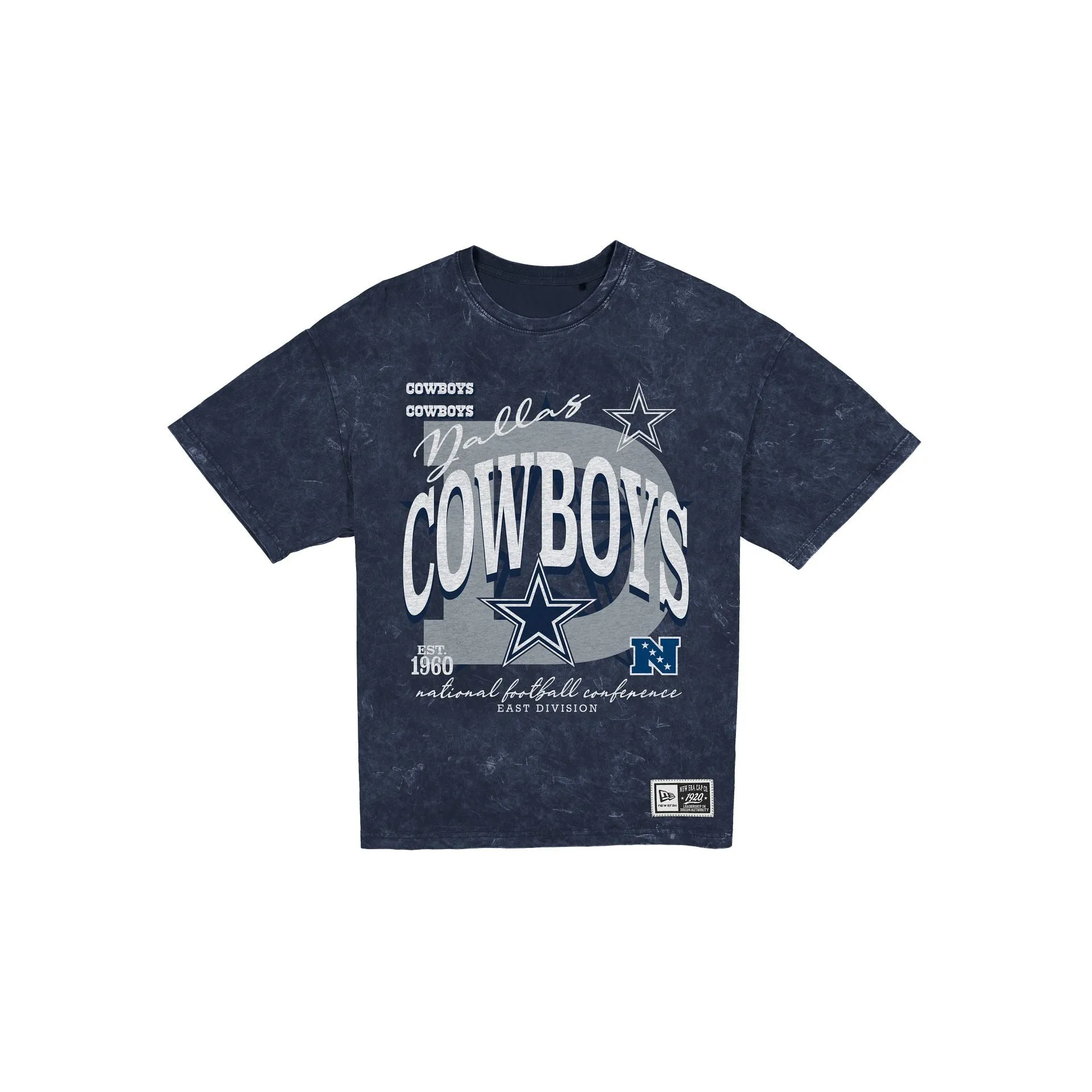 Dallas Cowboys Women's Throwback Oversized Washed T-Shirt sold by New Era